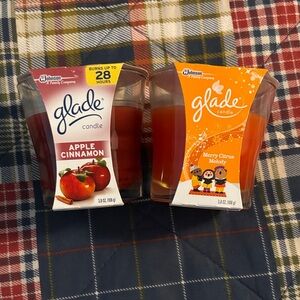 Glade Candle Duo - Red Apple Cinnamon & Orange Merry Citrus